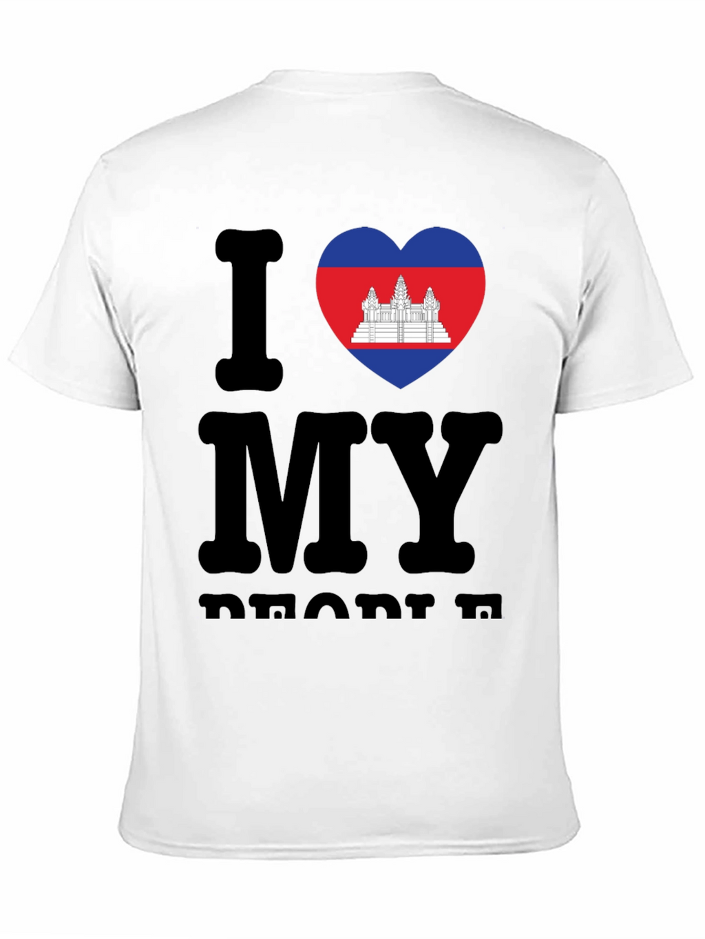 I Love My Cambodia T-Shirt Black