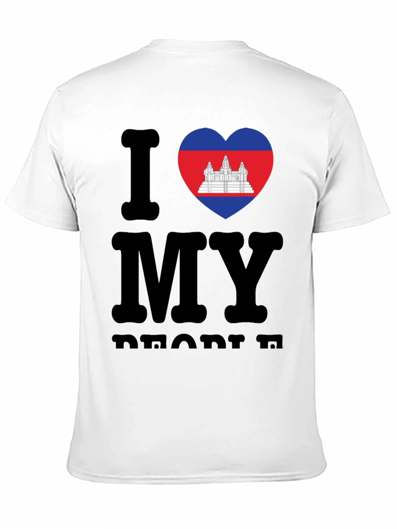 I Love My Cambodia T-Shirt Black