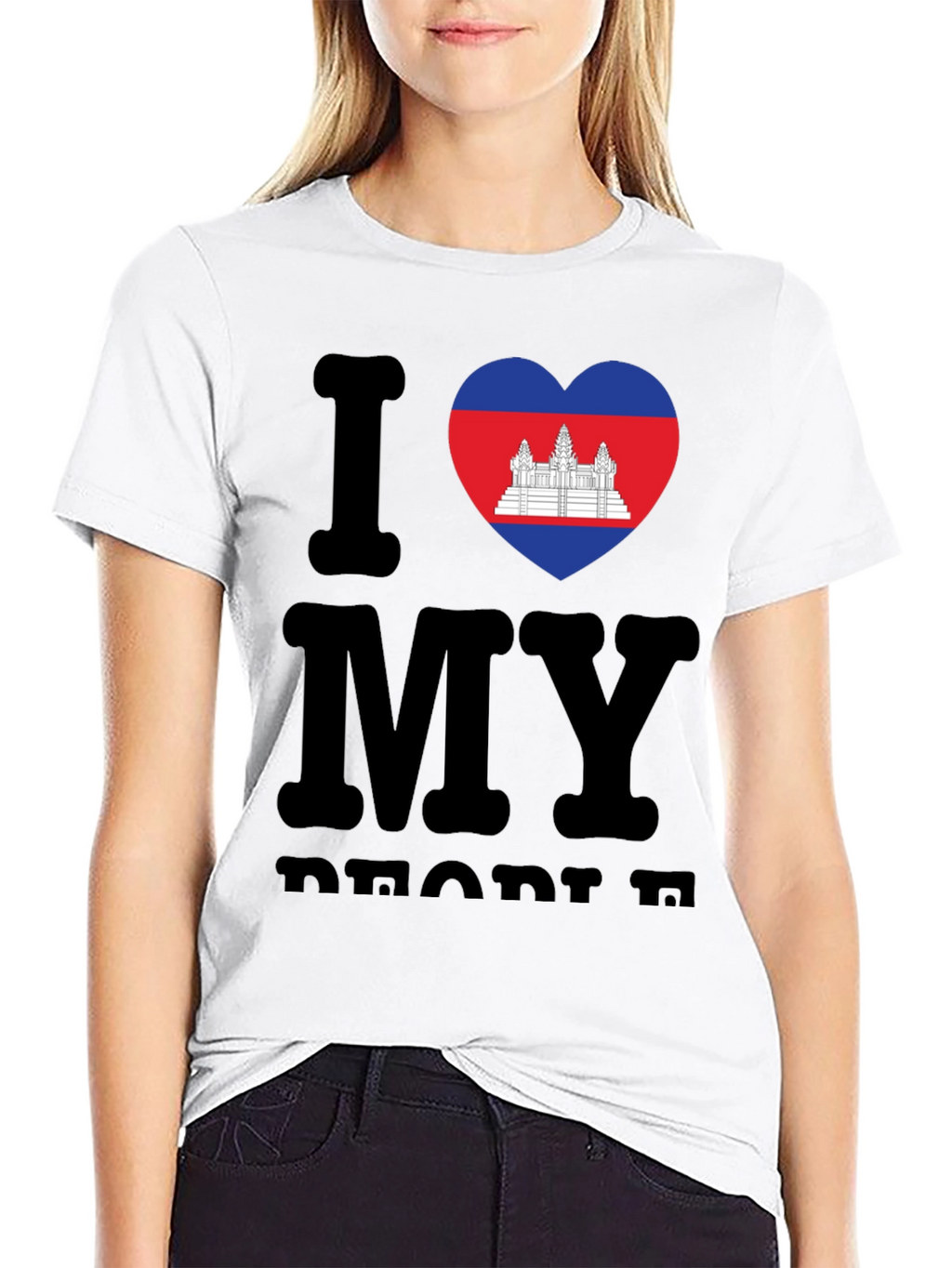 I Love My Cambodia T-Shirt Black