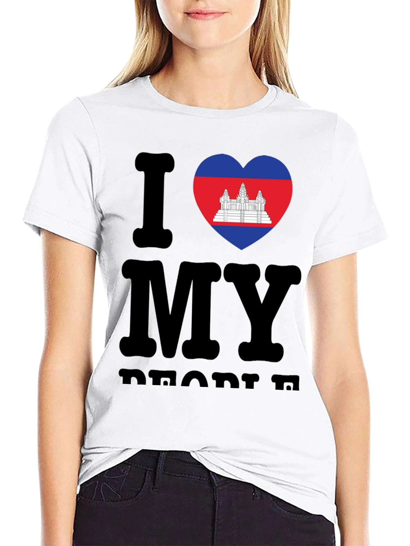 I Love My Cambodia T-Shirt Black