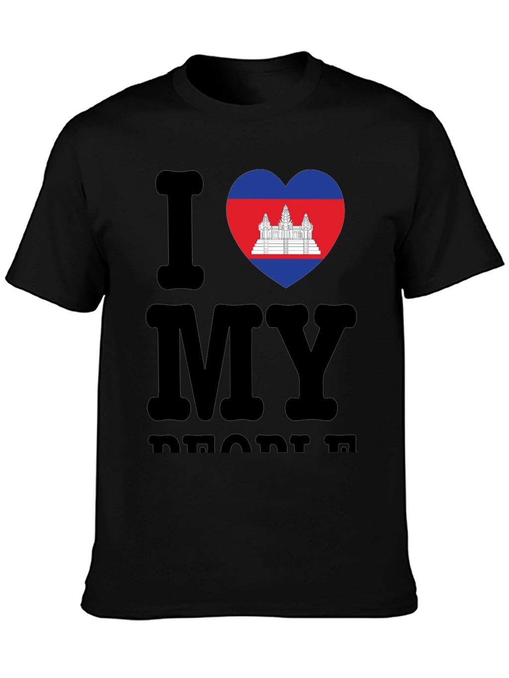 I Love My Cambodia T-Shirt Black