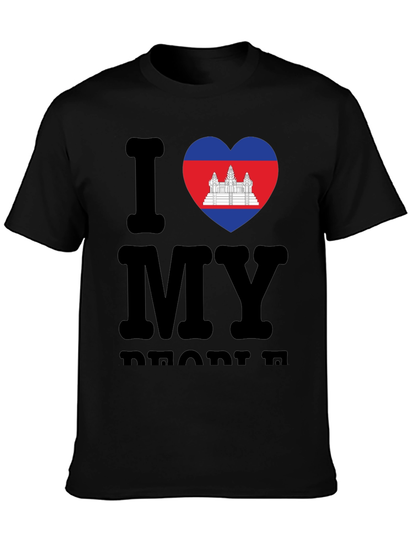 I Love My Cambodia T-Shirt Black