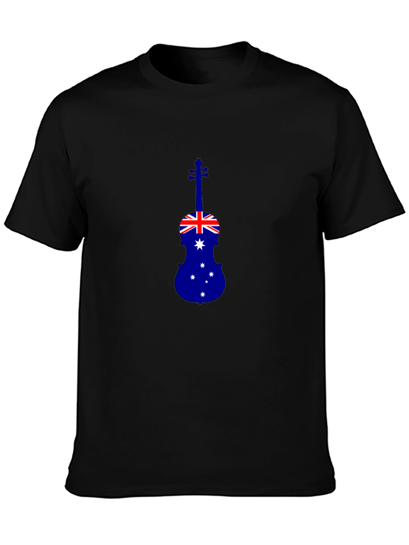 Australia Flag Violin T-Shirt