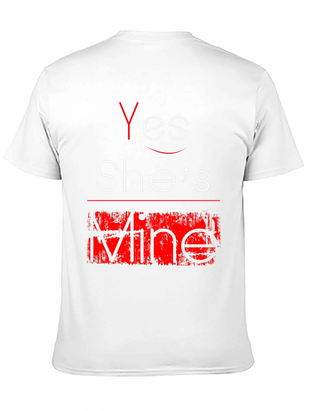 Yes Shes Mine Funny Graphic Tee - Black T-Shirt