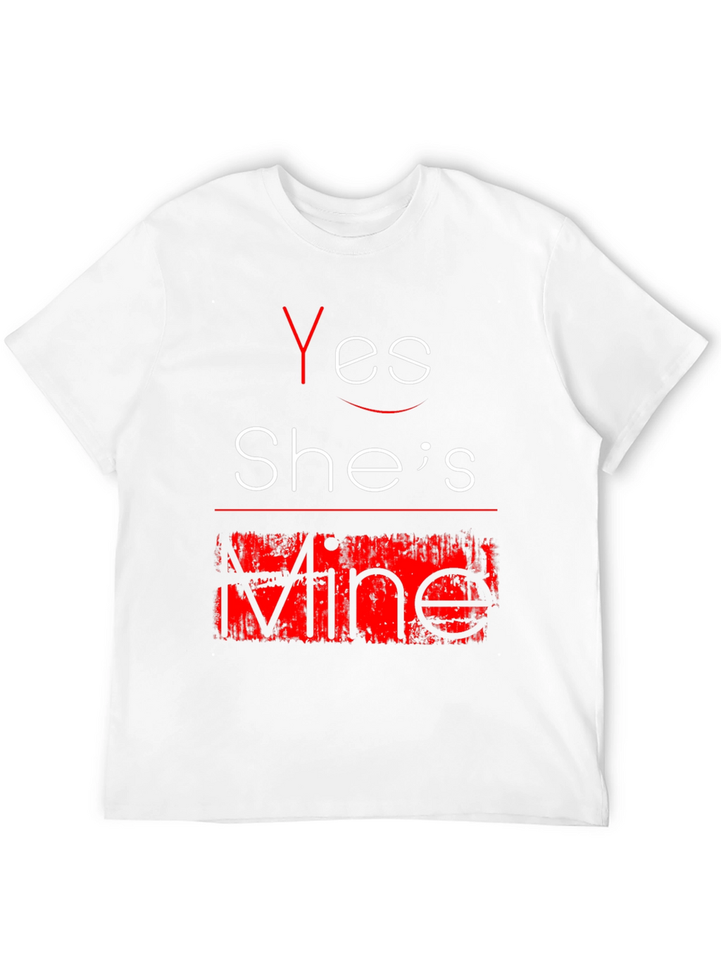 Yes Shes Mine Funny Graphic Tee - Black T-Shirt