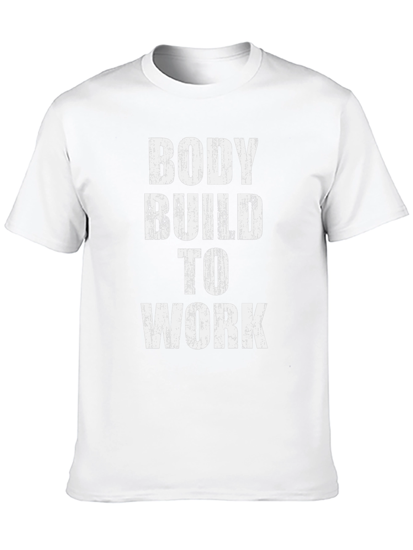 Bodybuild To Work Graphic Tee - Black Cotton T-Shirt