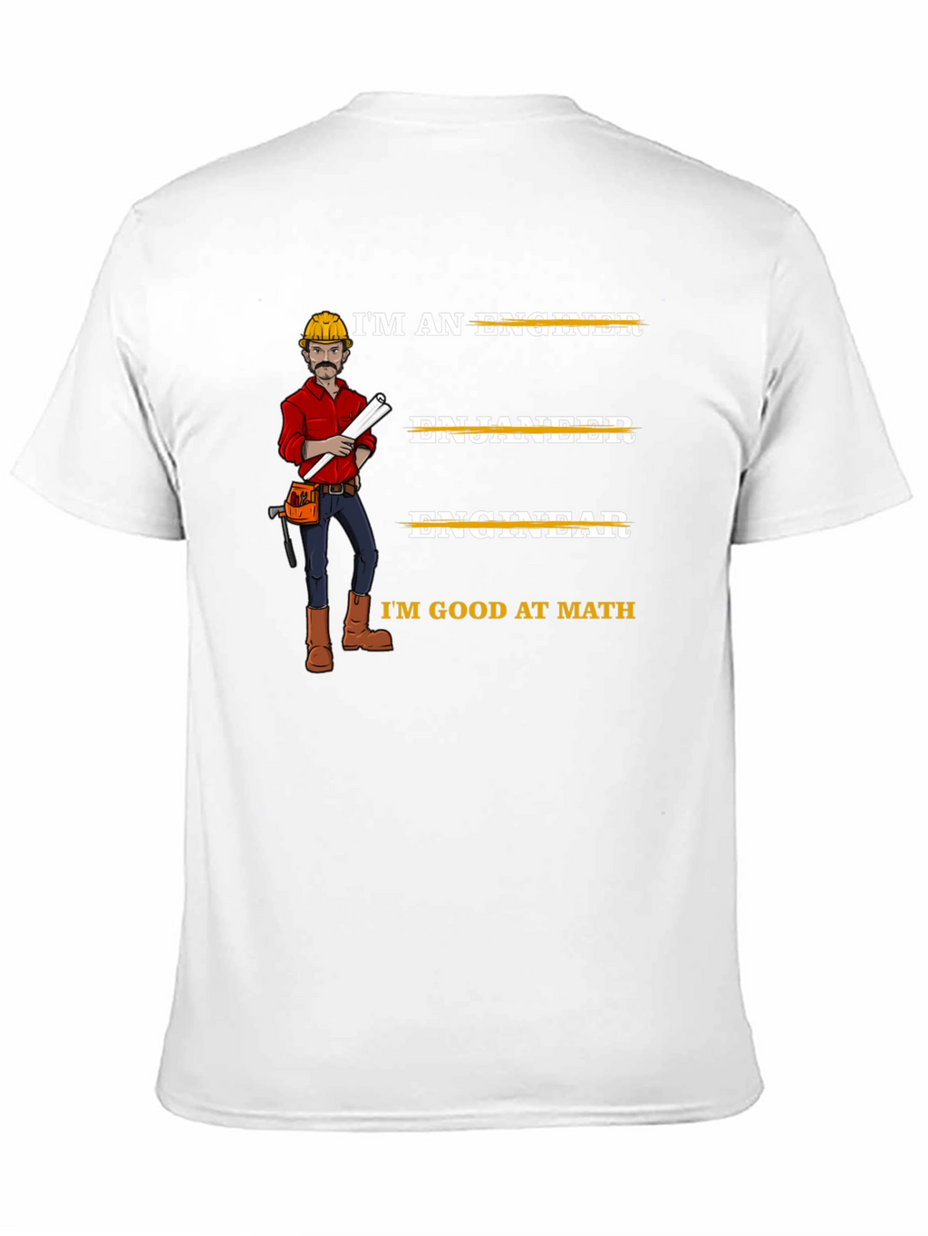 Funny Engineer T-Shirt Im Good At Math Tee Black