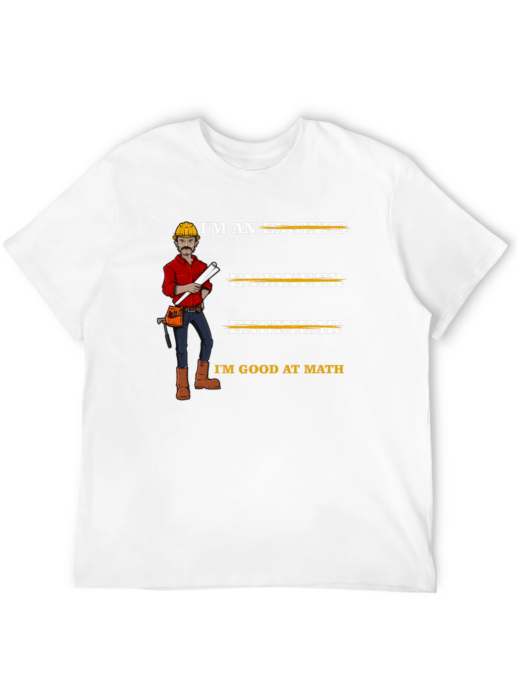 Funny Engineer T-Shirt Im Good At Math Tee Black