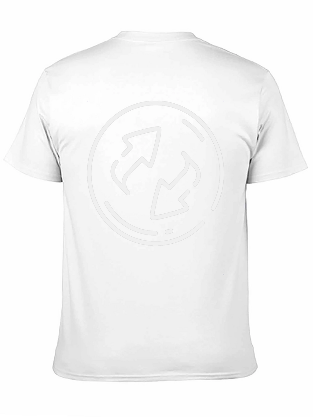 Circular Arrows Graphic Tee - Soft Cotton Black T-Shirt