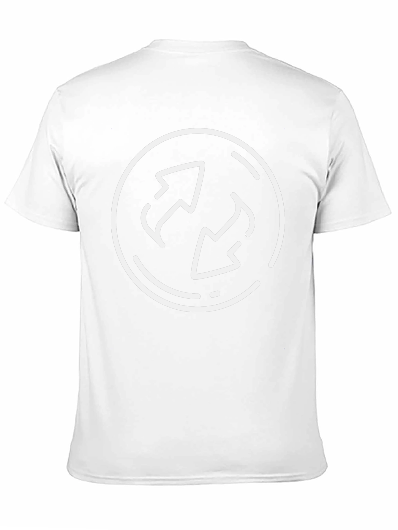 Circular Arrows Graphic Tee - Soft Cotton Black T-Shirt