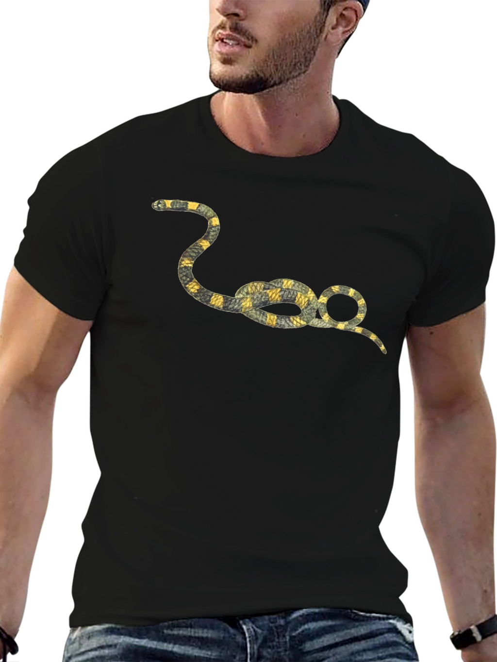 Snake Knot Graphic Tee - Stylish and Unique