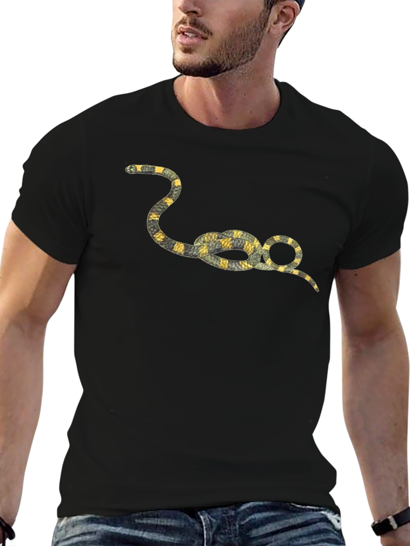 Snake Knot Graphic Tee - Stylish and Unique
