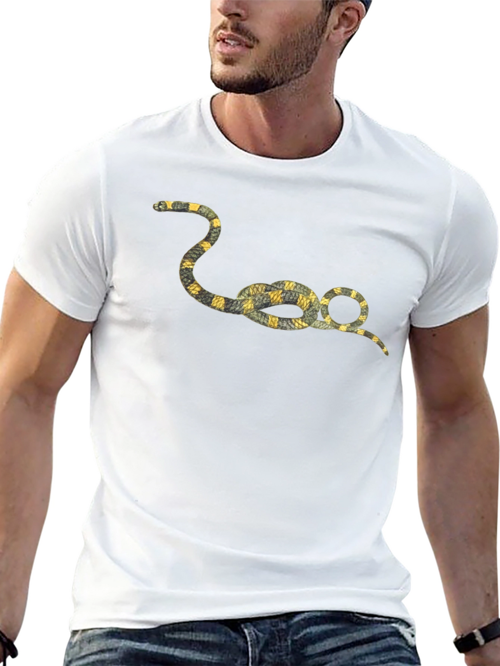 Snake Knot Graphic Tee - Stylish and Unique