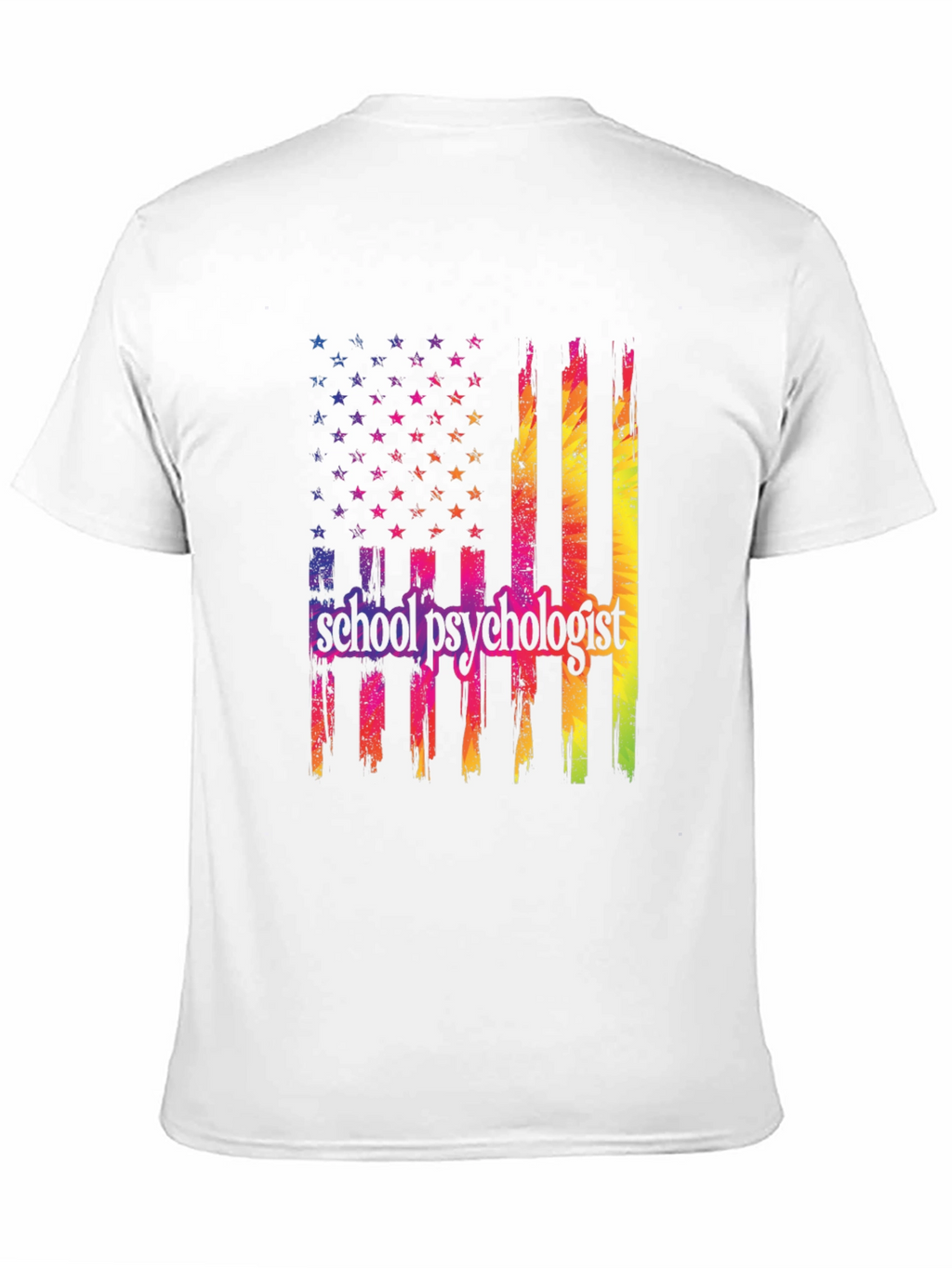School Psychologist Flag Graphic T-Shirt