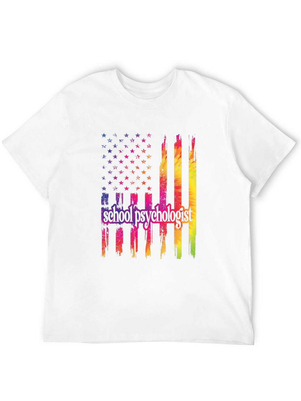 School Psychologist Flag Graphic T-Shirt