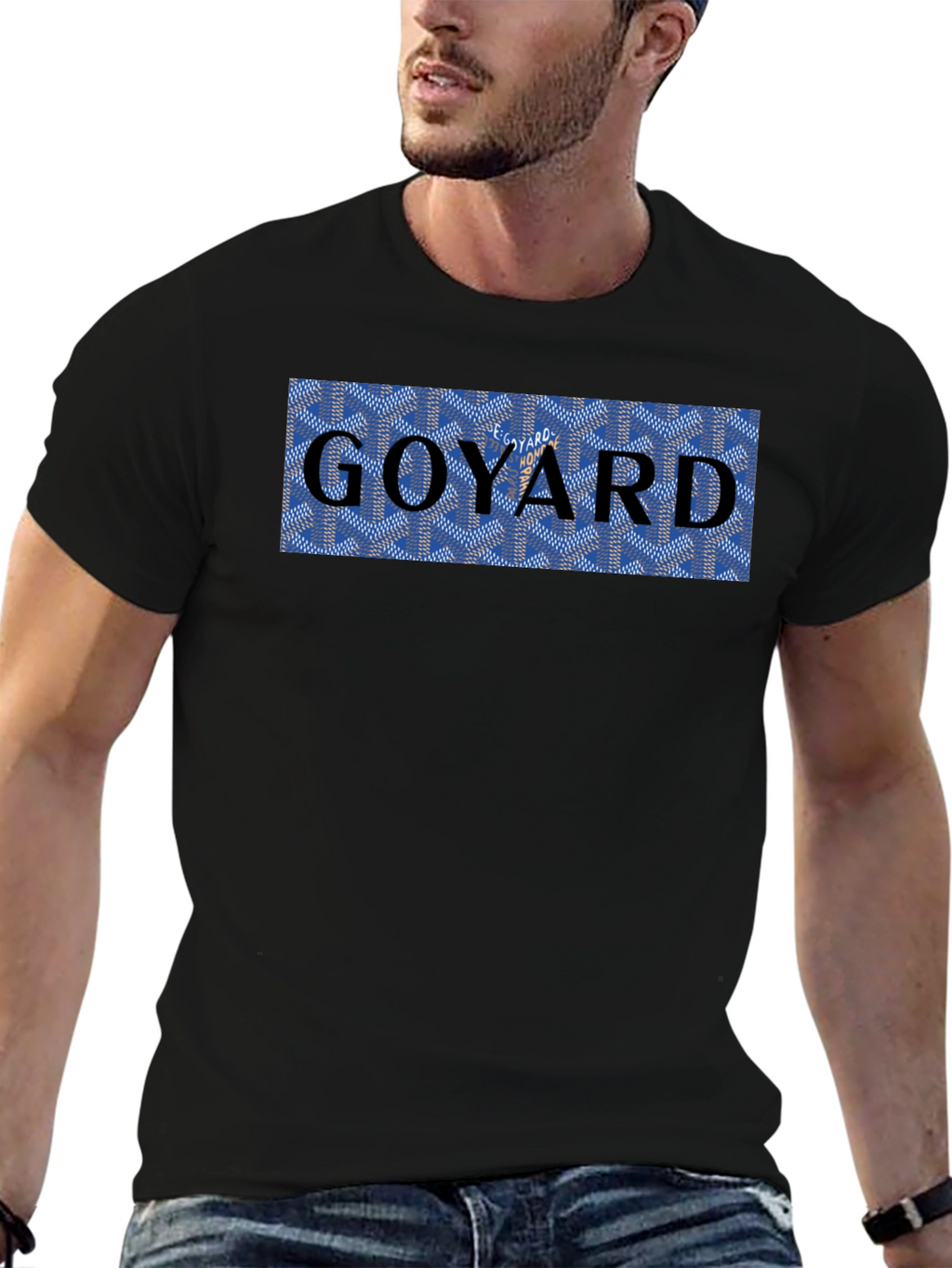 Goyard Print Black T-Shirt