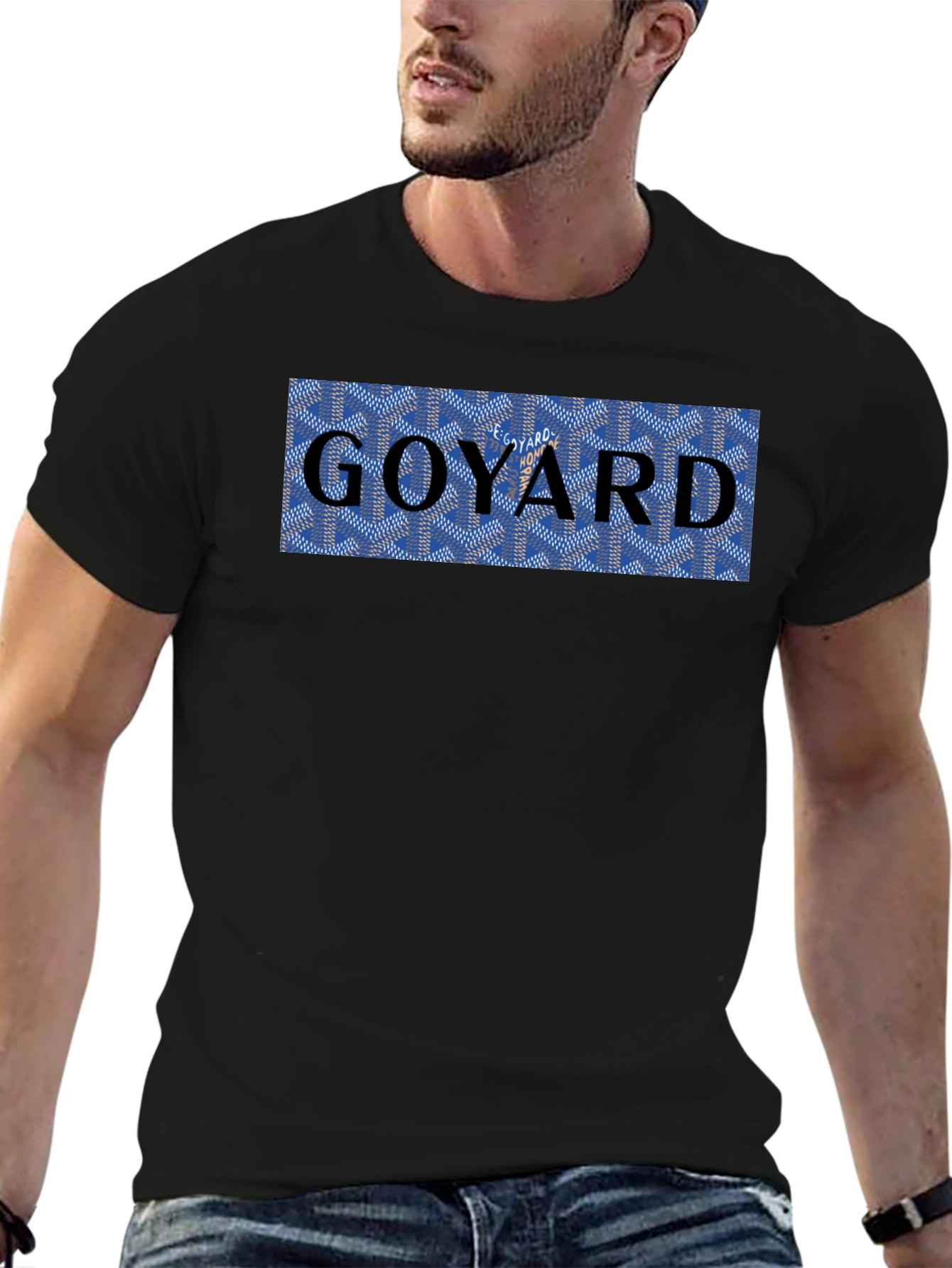 Goyard Print Black T-Shirt