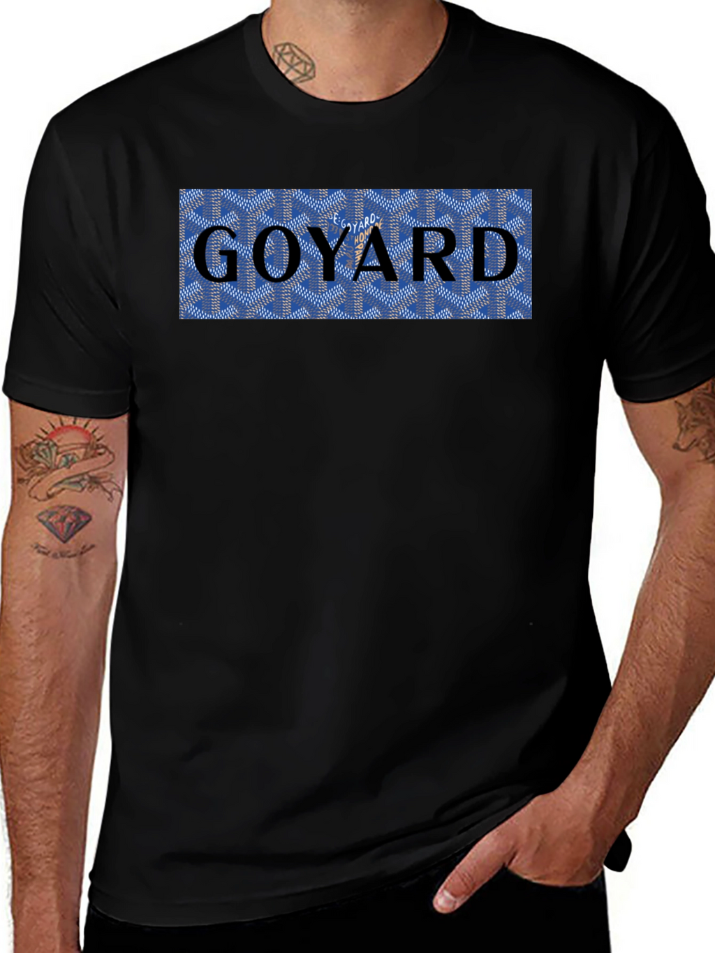 Goyard Print Black T-Shirt