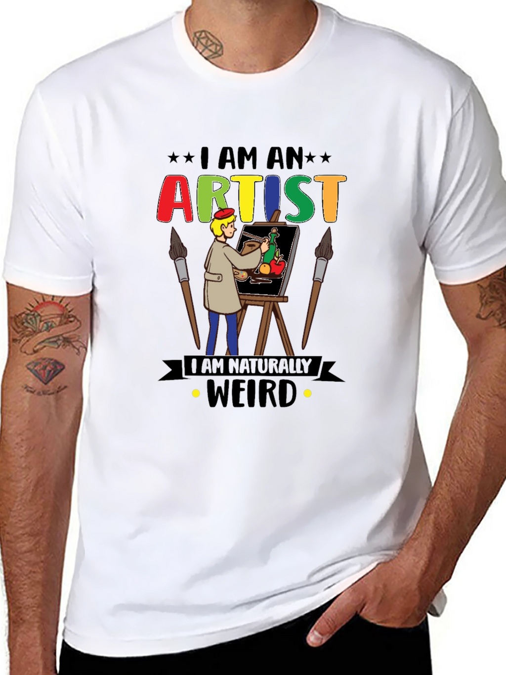 I Am An Artist Weird T-Shirt Graphic Novelty