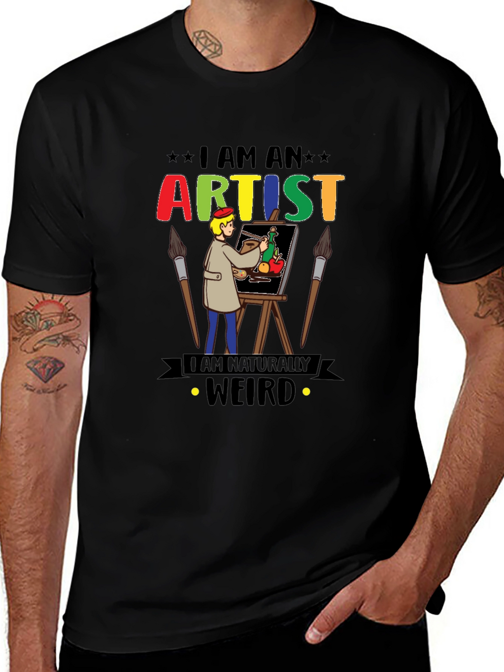 I Am An Artist Weird T-Shirt Graphic Novelty