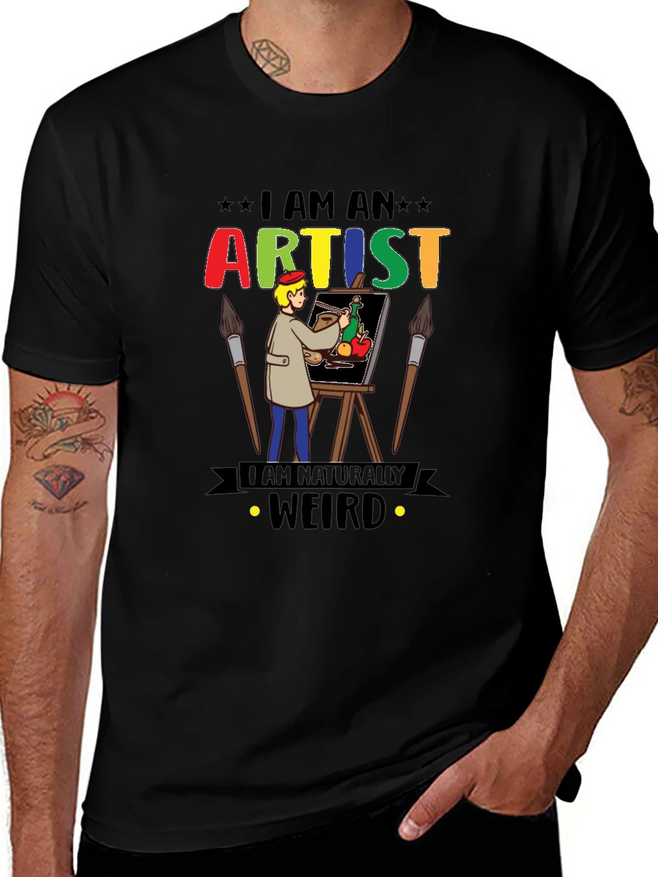 I Am An Artist Weird T-Shirt Graphic Novelty