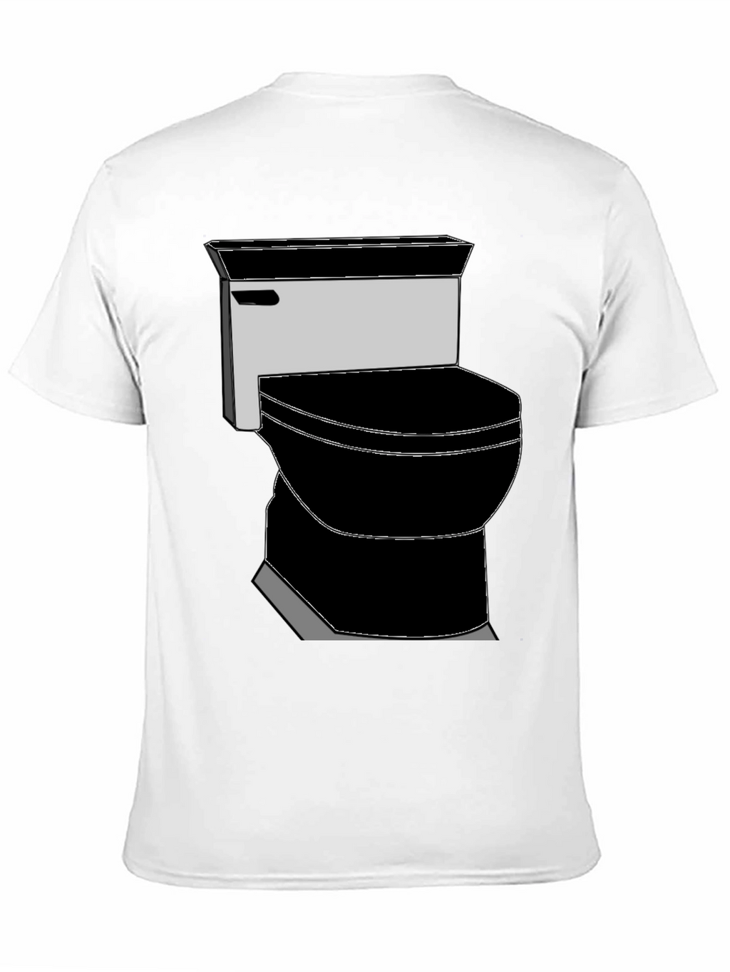 Toilet Graphic Tee - Black Novelty T-Shirt