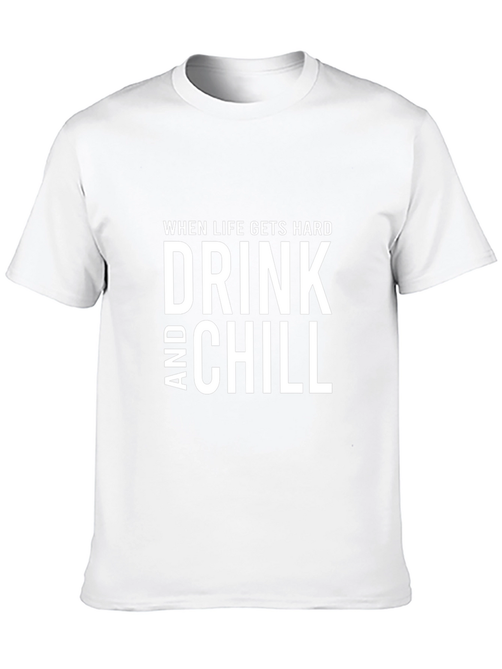 Drink and Chill Black Tee Shirt