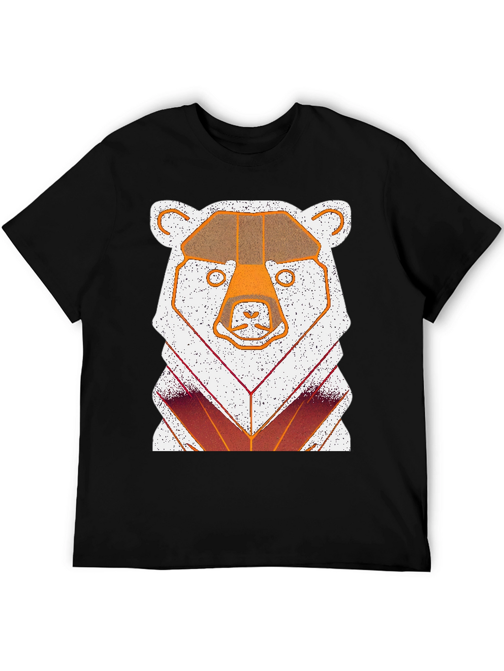 Geometric Bear Graphic T-Shirt