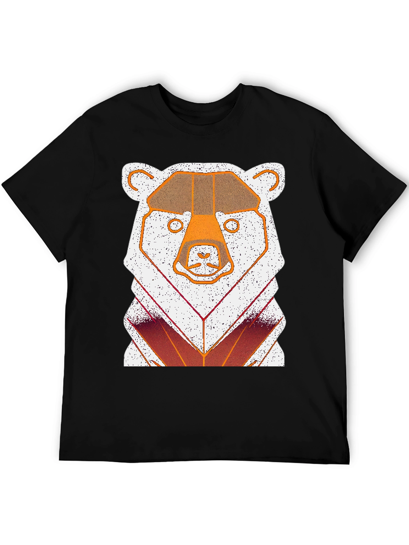 Geometric Bear Graphic T-Shirt