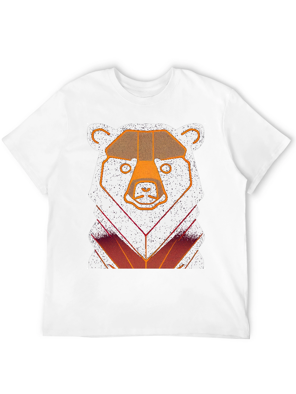 Geometric Bear Graphic T-Shirt