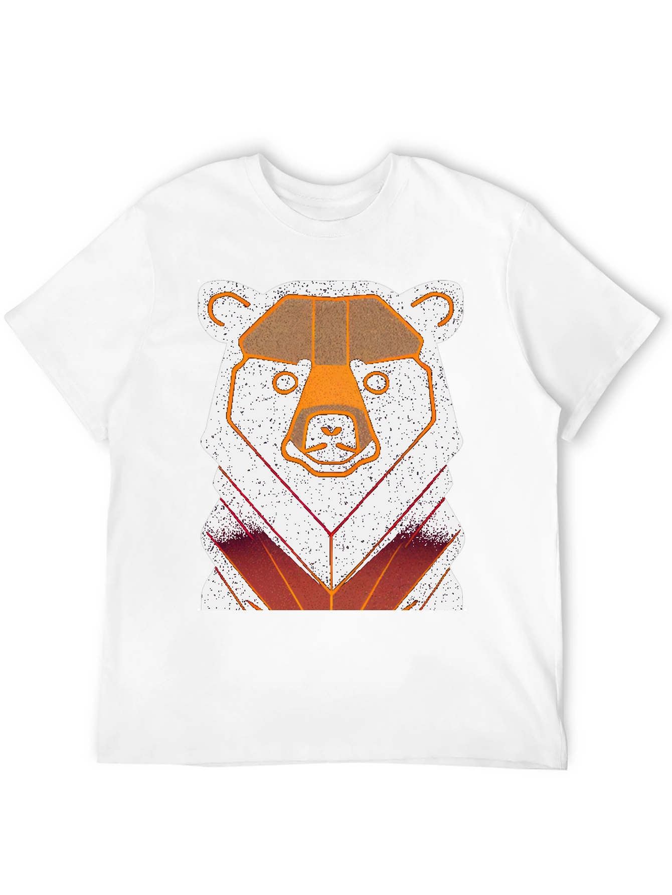 Geometric Bear Graphic T-Shirt
