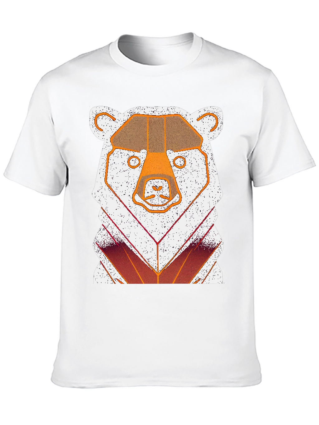 Geometric Bear Graphic T-Shirt