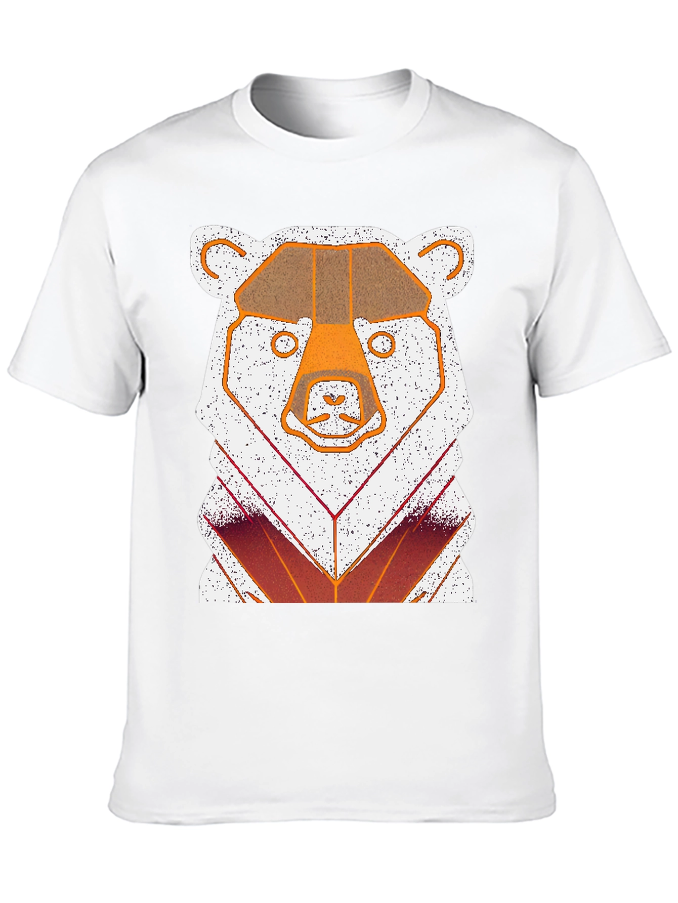 Geometric Bear Graphic T-Shirt