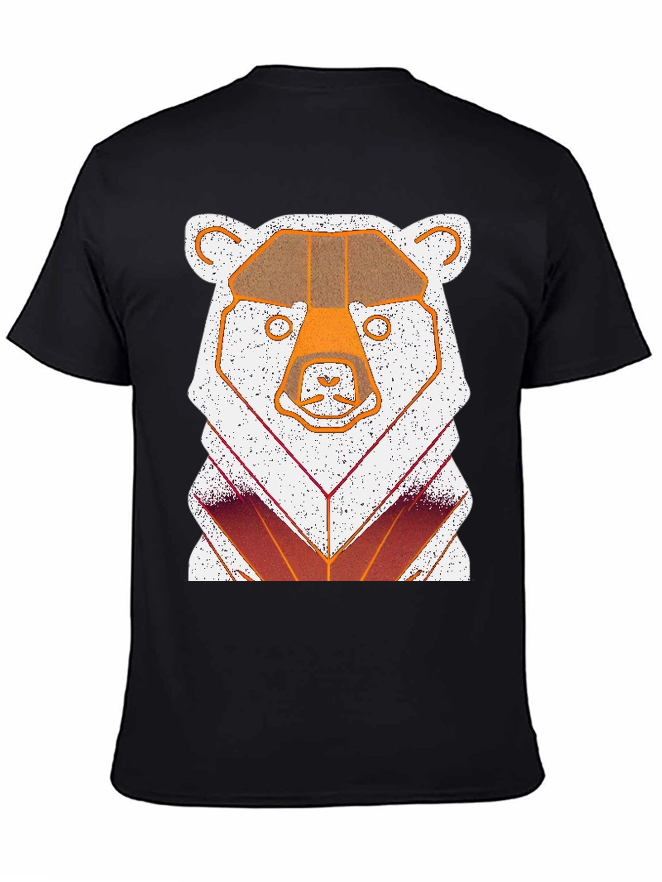 Geometric Bear Graphic T-Shirt