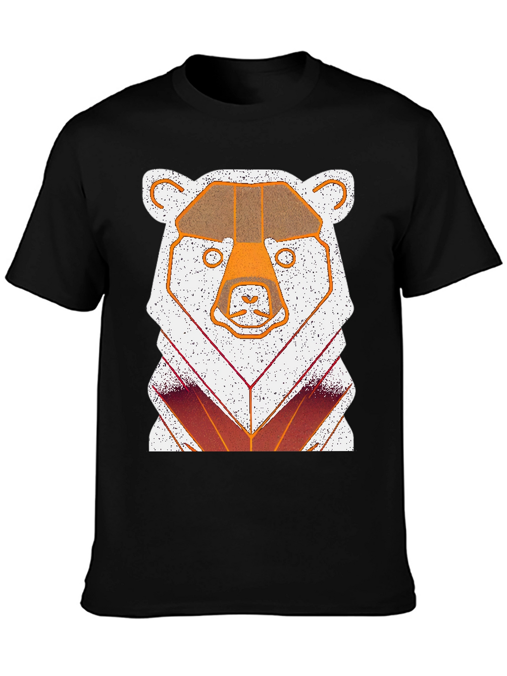 Geometric Bear Graphic T-Shirt