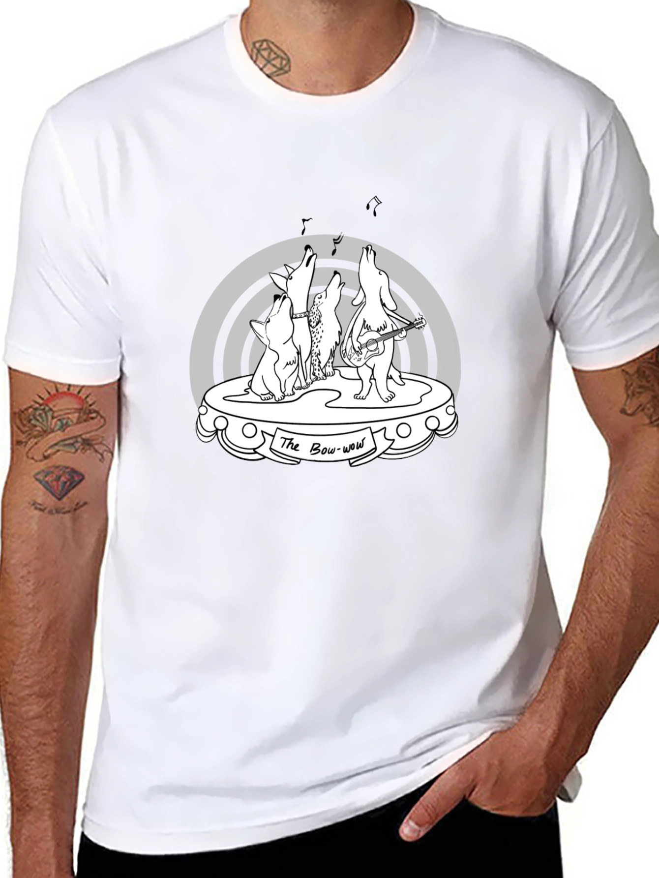 The Bow-Wow Band T-Shirt - Music Loving Dogs