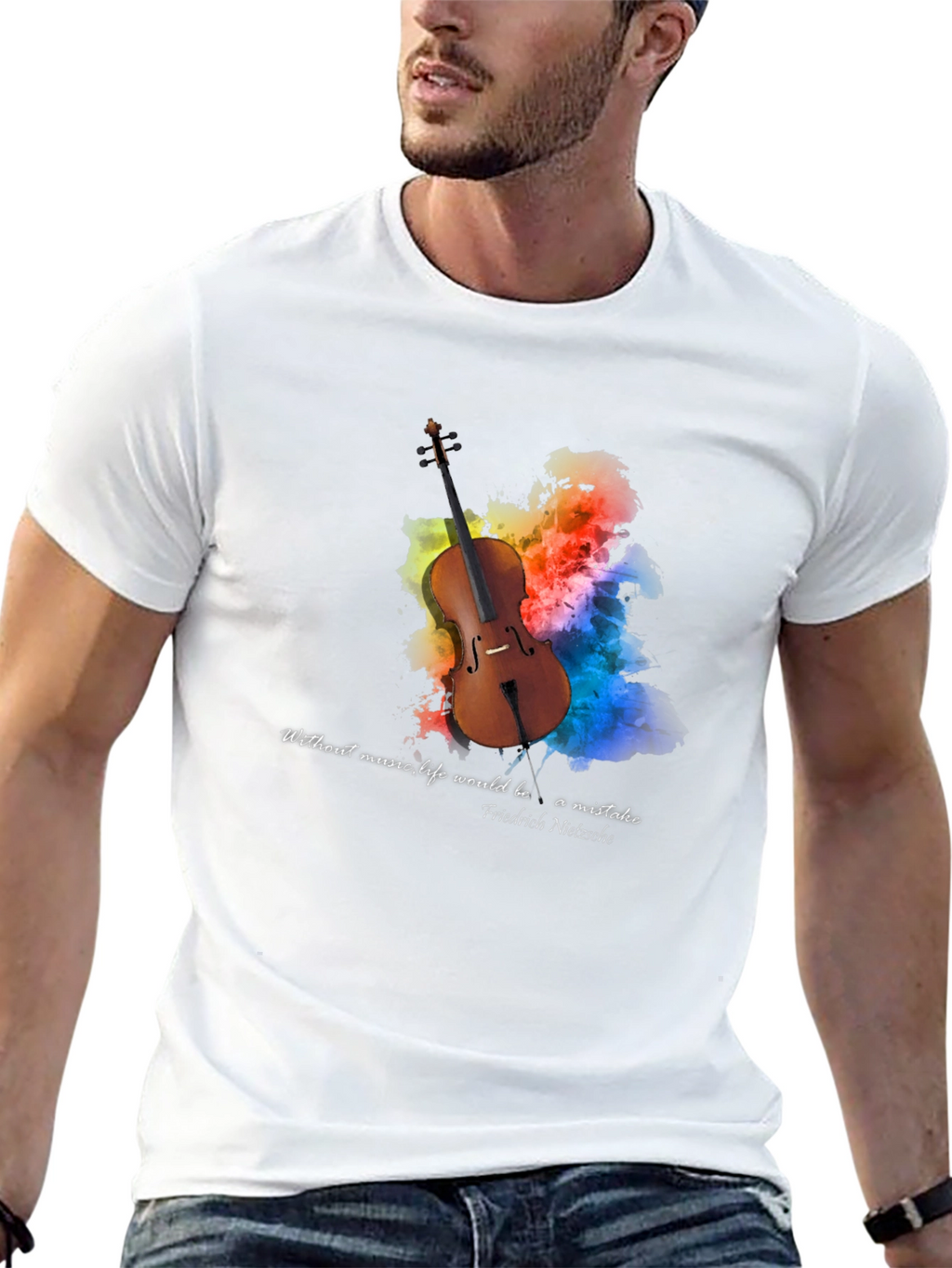 Musical Philosophy T-Shirt - Cello Design