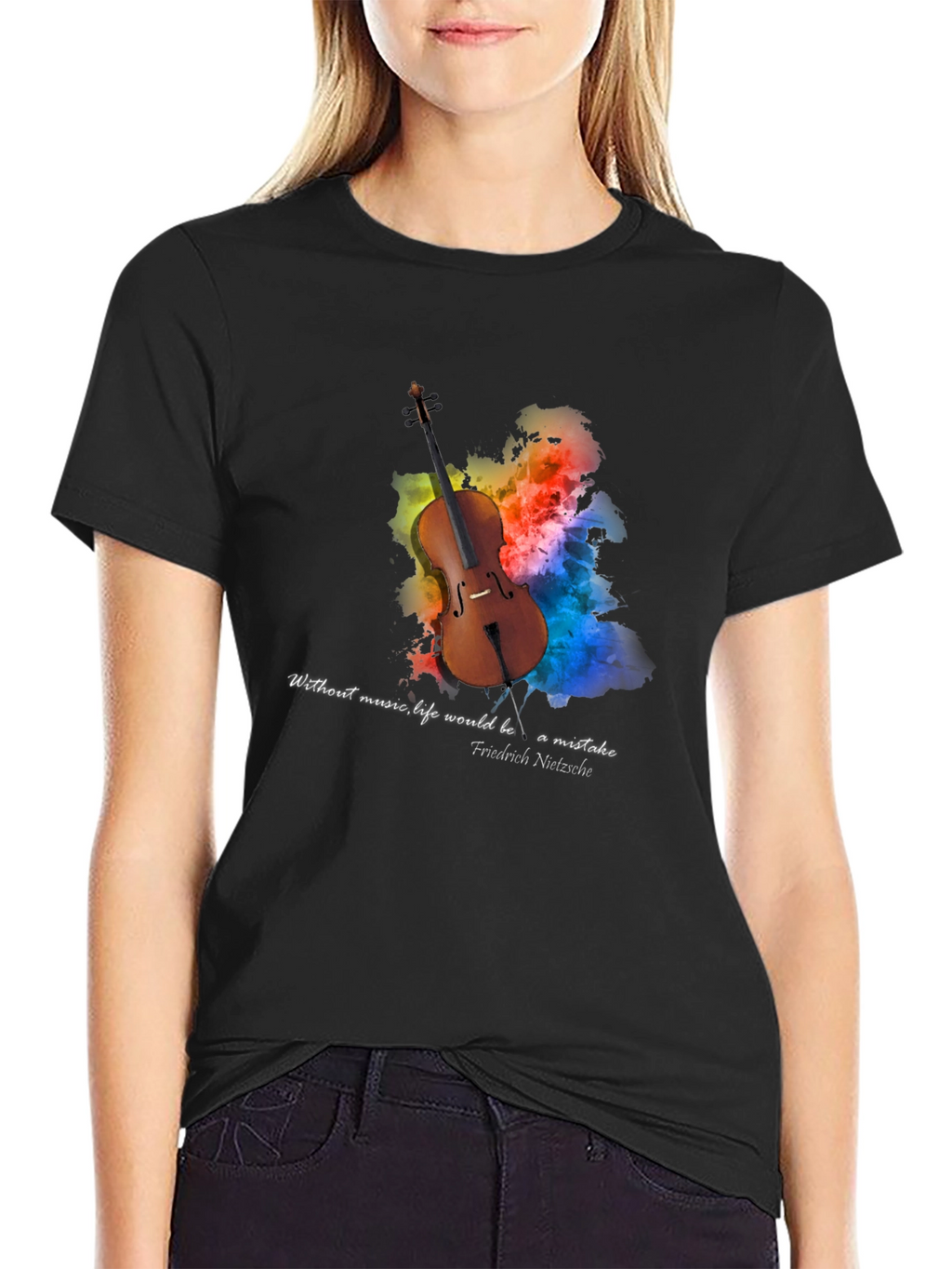 Musical Philosophy T-Shirt - Cello Design