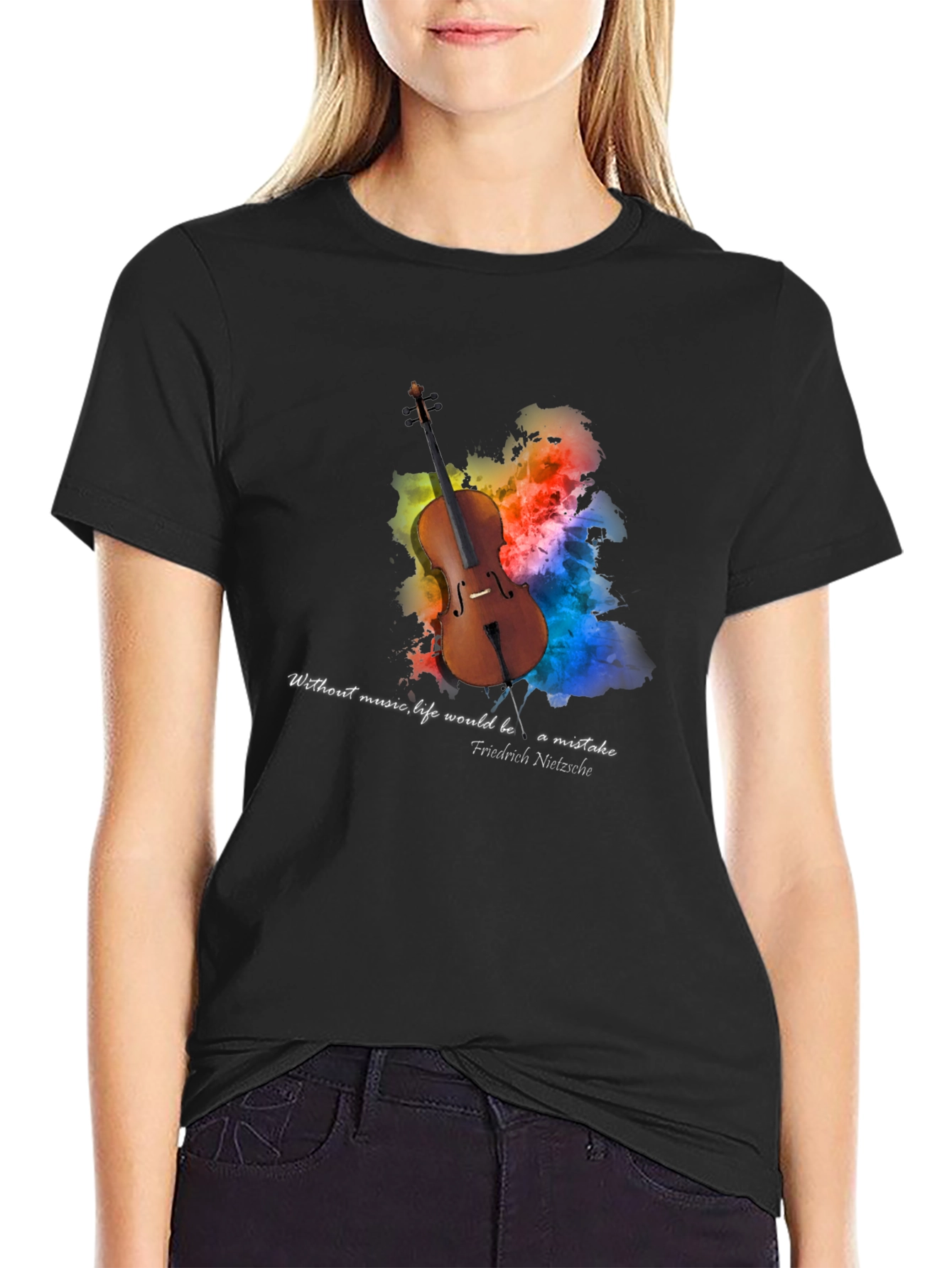 Musical Philosophy T-Shirt - Cello Design