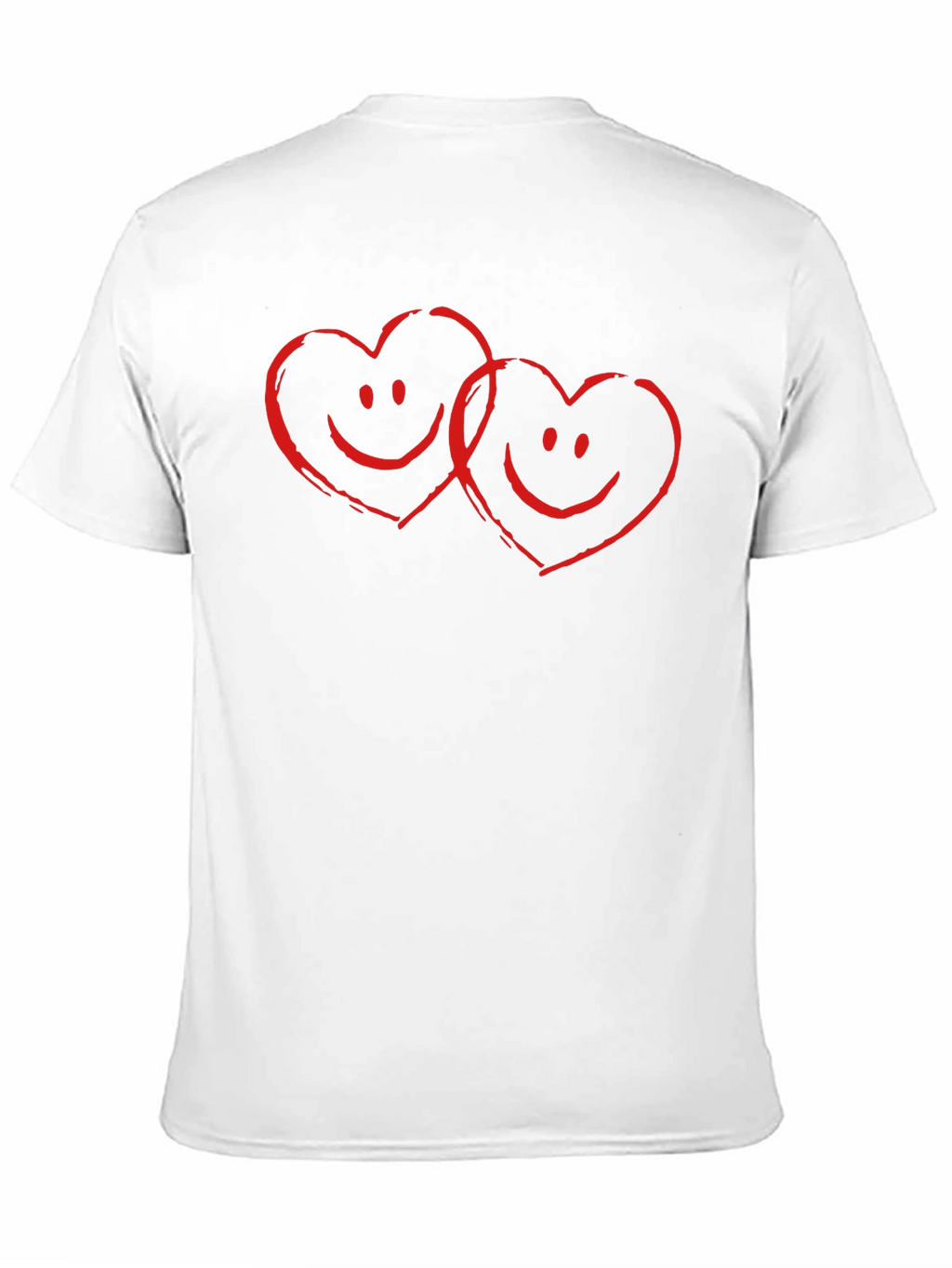 Heart Smile Graphic Tee - Soft Cotton Black T-Shirt