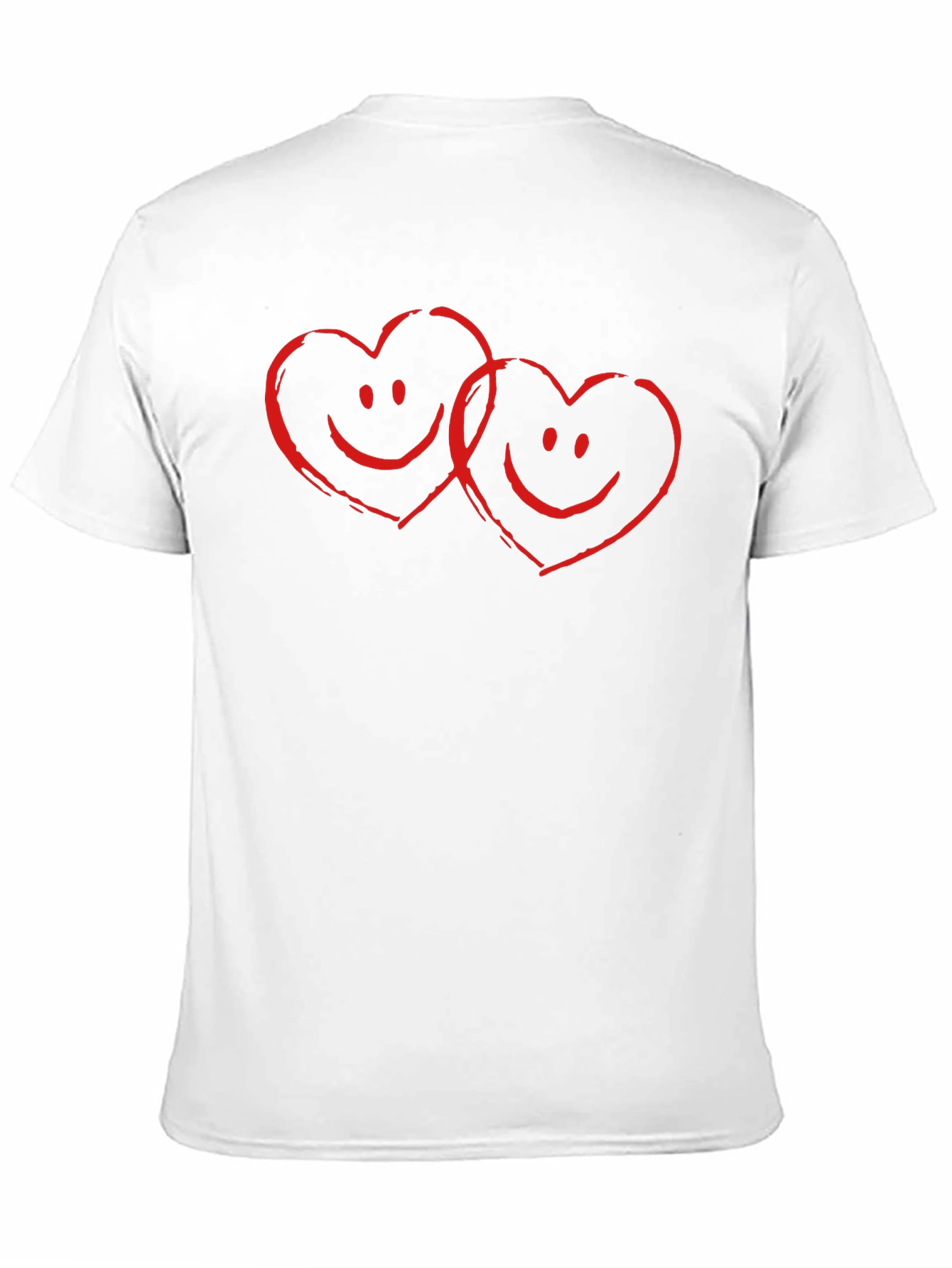 Heart Smile Graphic Tee - Soft Cotton Black T-Shirt
