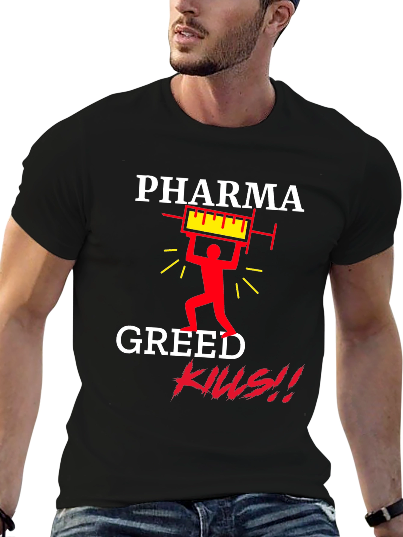 Pharma Greed Kills Graphic T-Shirt