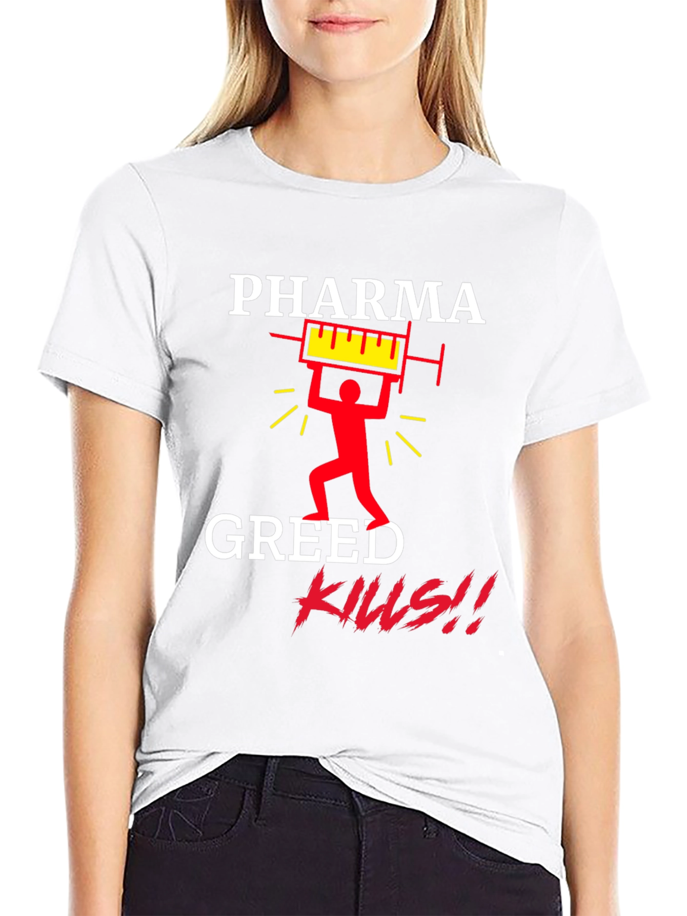 Pharma Greed Kills Graphic T-Shirt