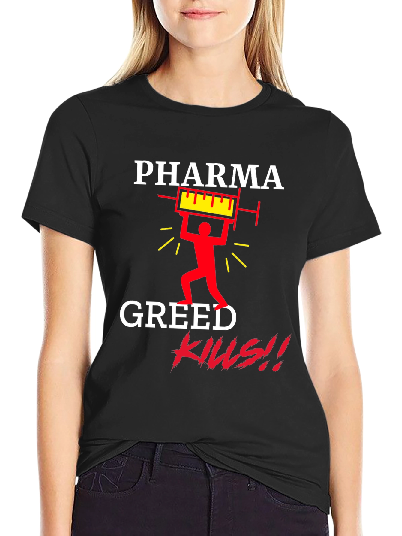 Pharma Greed Kills Graphic T-Shirt