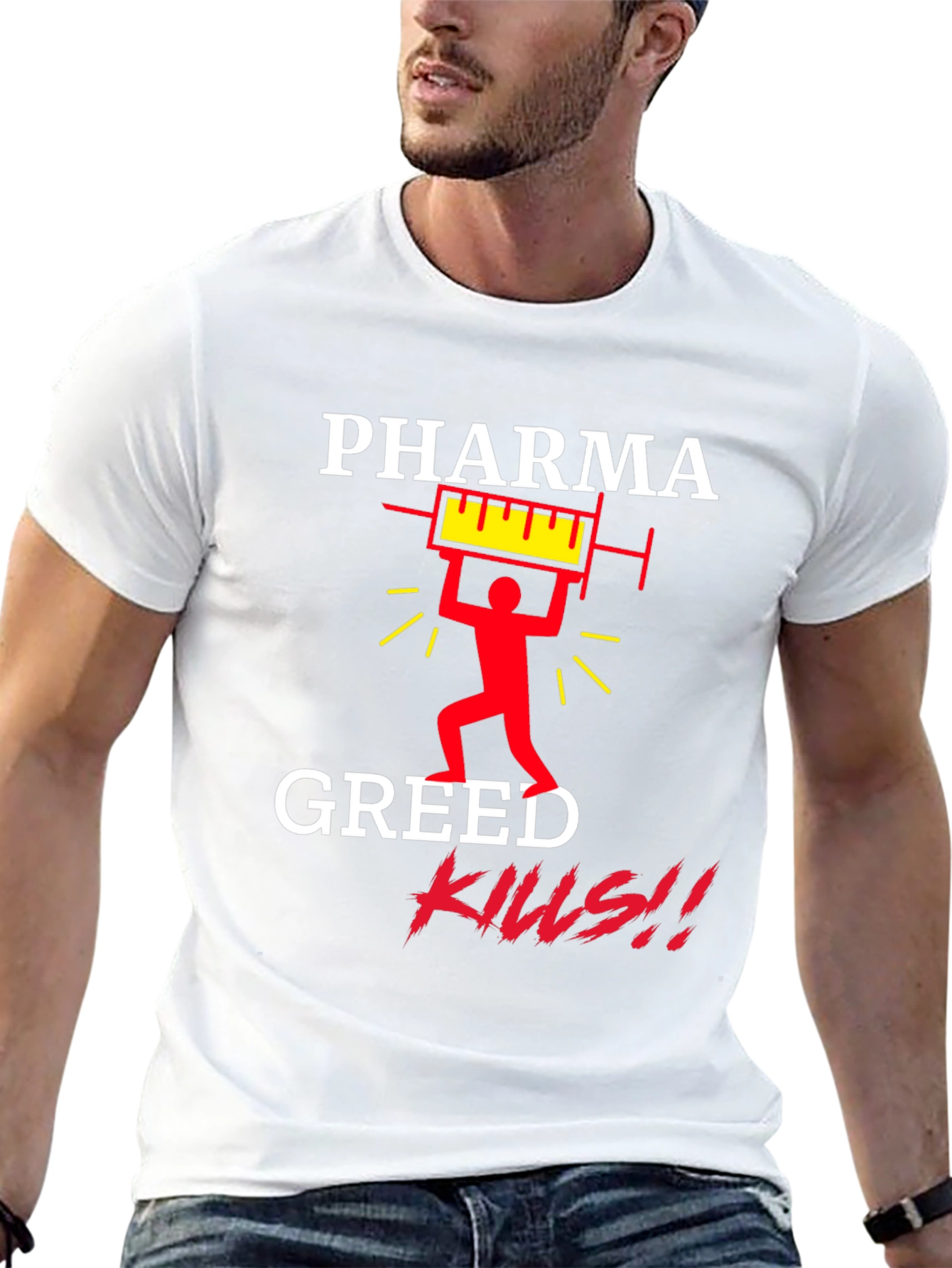 Pharma Greed Kills Graphic T-Shirt
