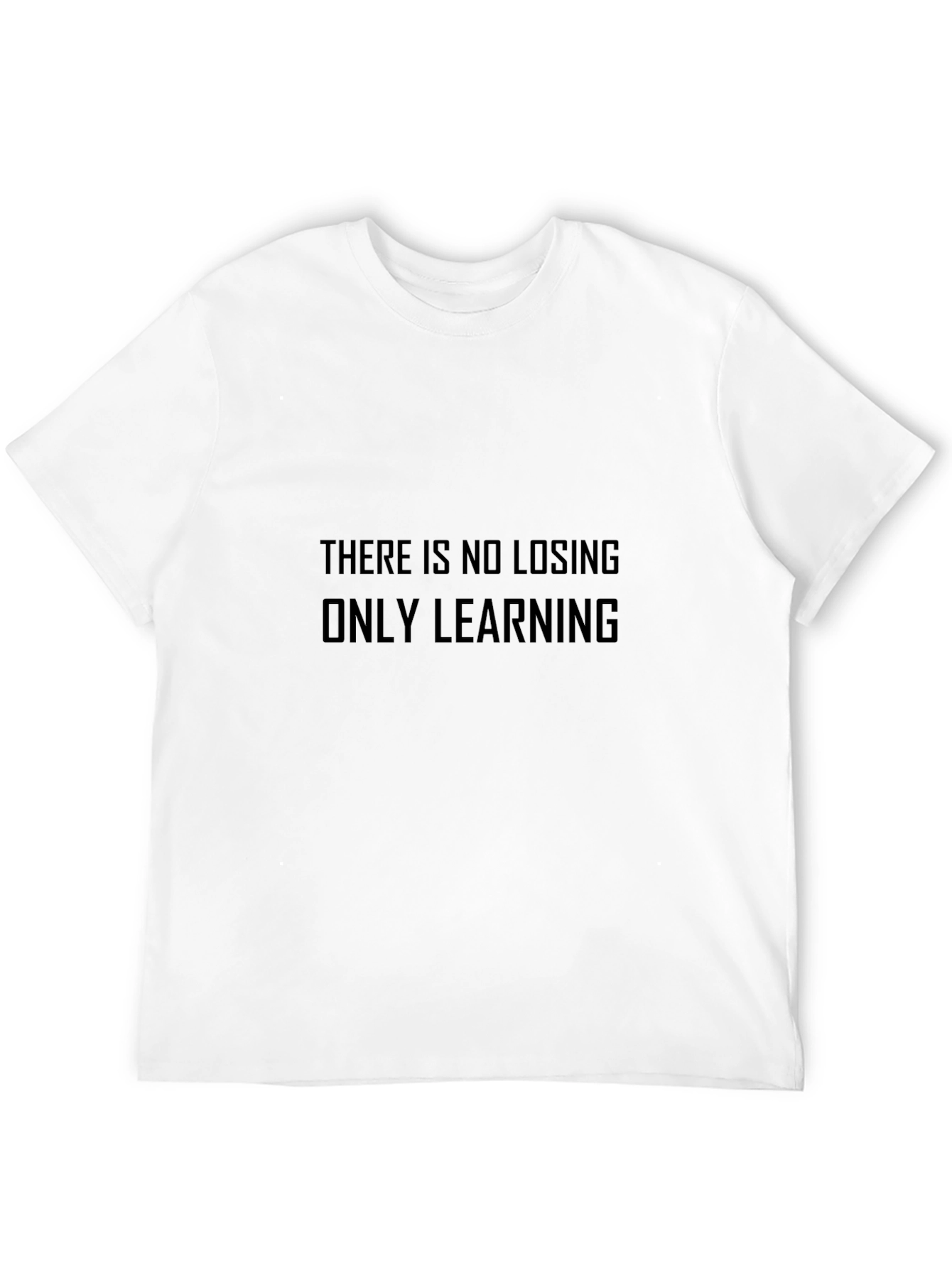 Motivational Black T-Shirt - Learning Mindset