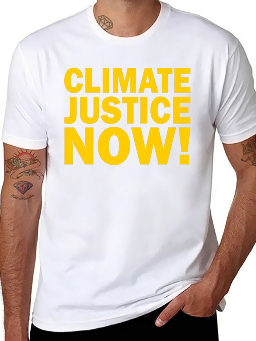 Climate Justice Now T-Shirt - Bold Environmental Activism Tee