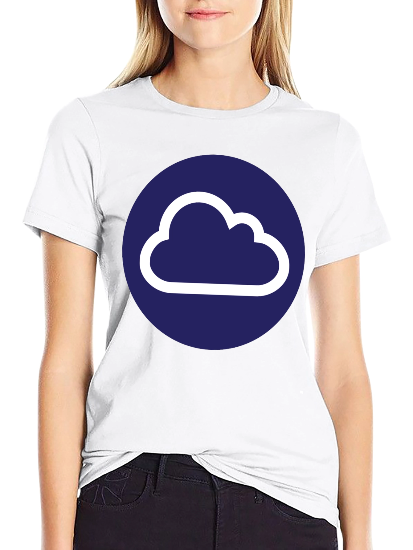 Cloud Logo Black T-Shirt