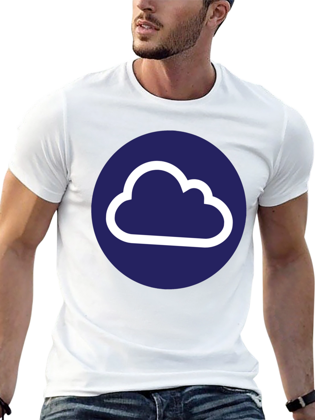 Cloud Logo Black T-Shirt