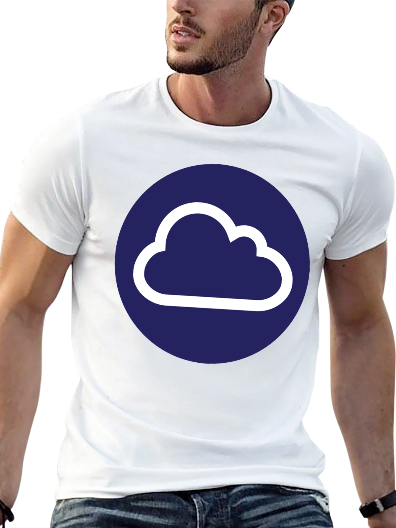 Cloud Logo Black T-Shirt